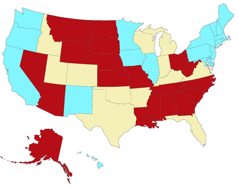Illustration for article titled US marriage equality: the Fall 2014 update